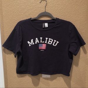 malibu crop tshirt